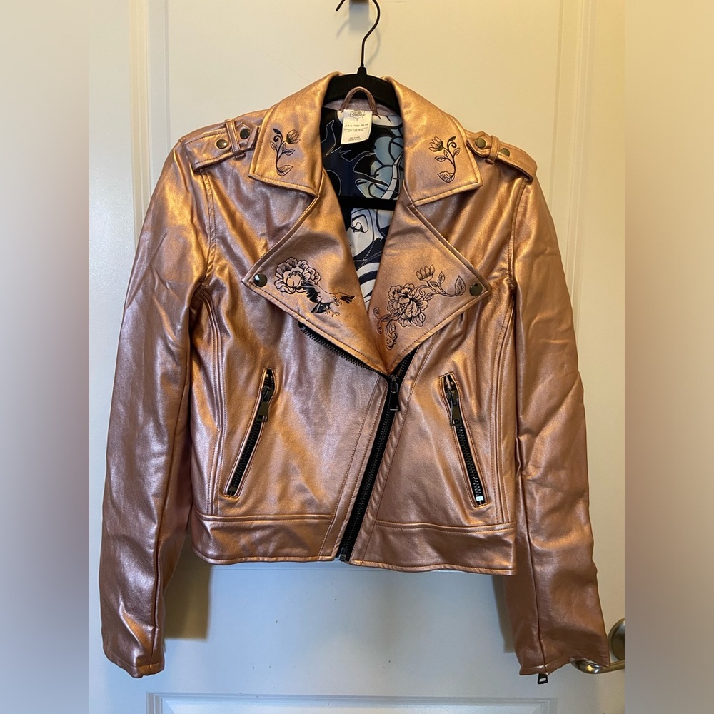 NWT: Disney Pink Maleficent Motorcycle Jacket